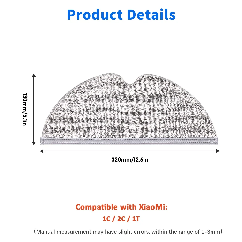 For Xiaomi Mijia 1C 2C 1T STYTJ01ZHM For Dreame F9 Robot Vacuum Cleaner Mops Water Tank Hepa Filter Main Side Brush Dust Box Kit