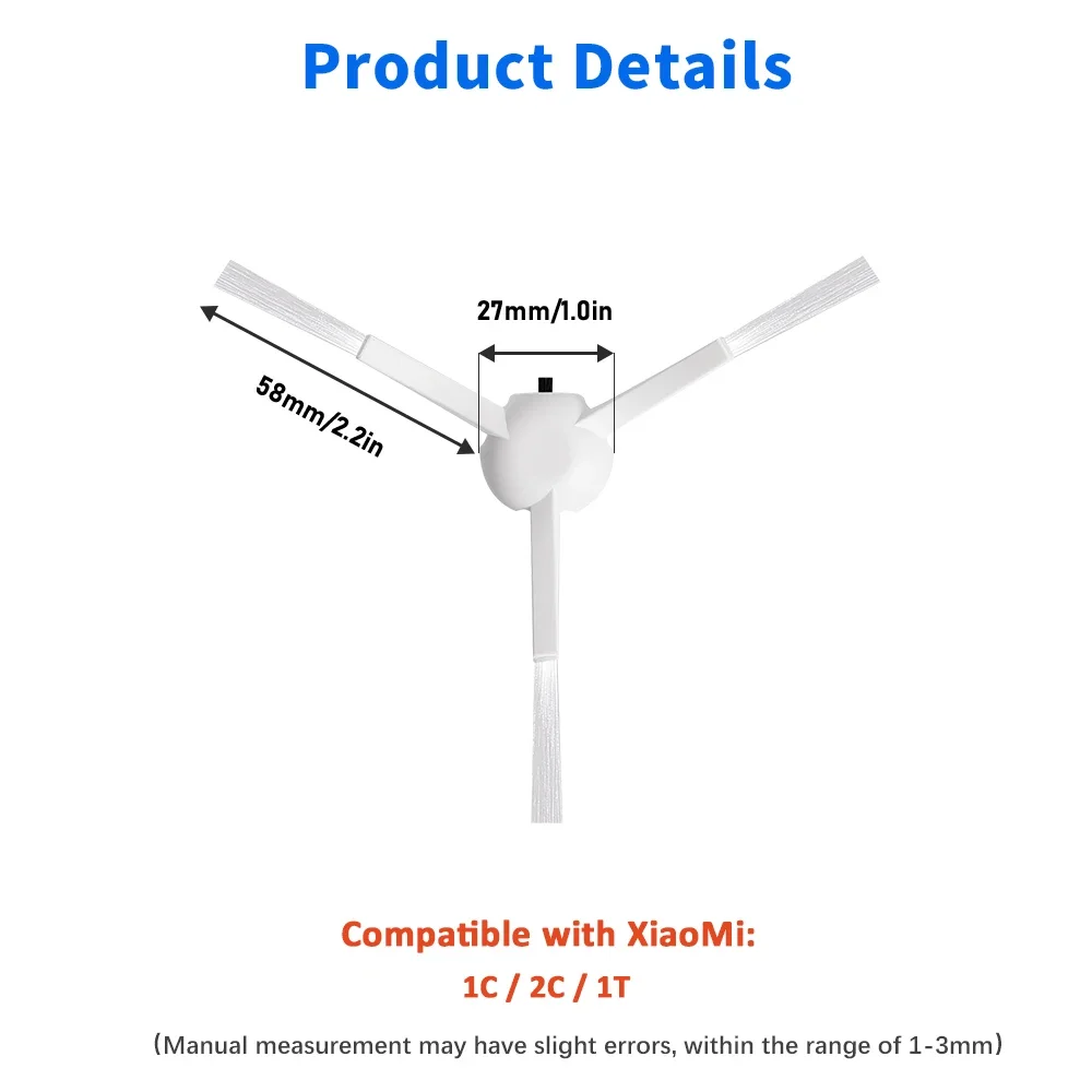 For Xiaomi Mijia 1C 2C 1T STYTJ01ZHM For Dreame F9 Robot Vacuum Cleaner Mops Water Tank Hepa Filter Main Side Brush Dust Box Kit