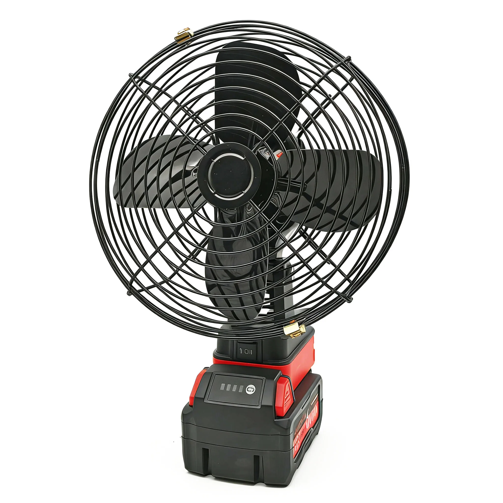 Camping Fan Outdoor Fishing Desktop Metal Strong Wind Fan For Makita For Dewalt For Milwaukee 18V Lithium Ion Battery For M18