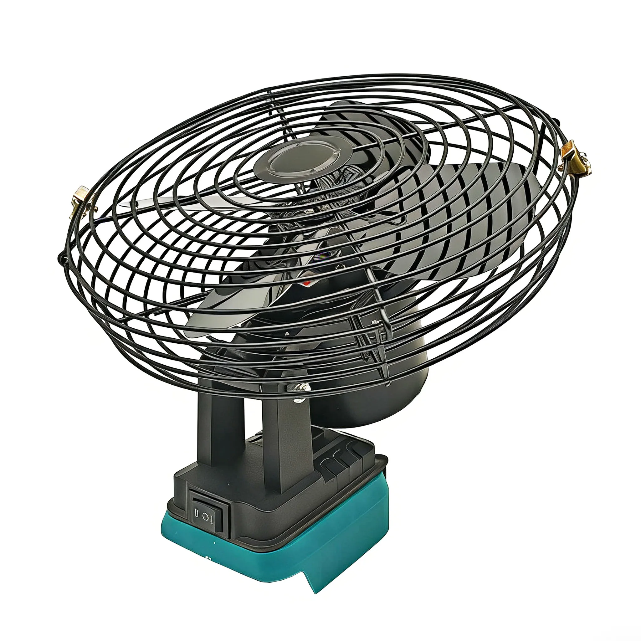 Camping Fan Outdoor Fishing Desktop Metal Strong Wind Fan For Makita For Dewalt For Milwaukee 18V Lithium Ion Battery For M18