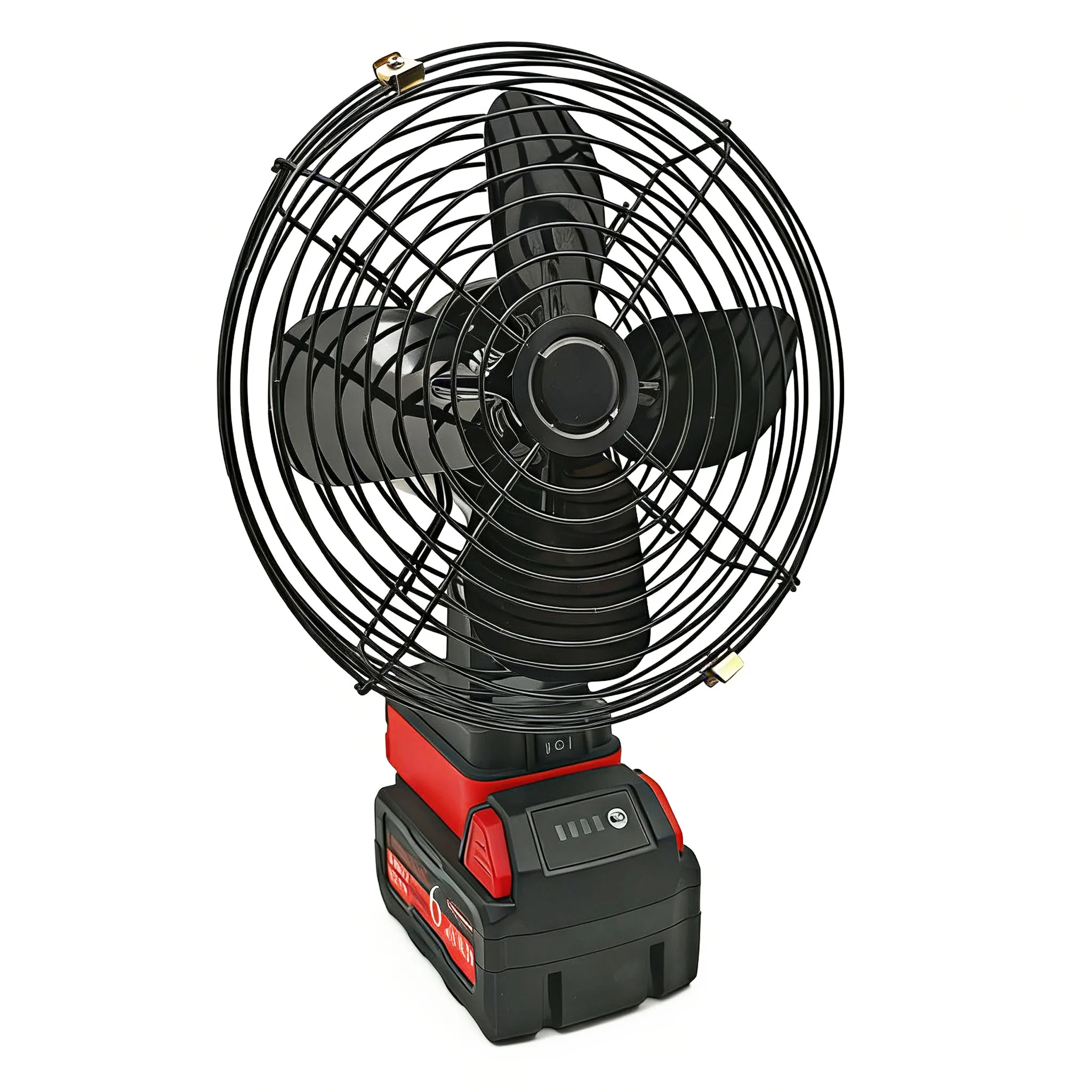 Camping Fan Outdoor Fishing Desktop Metal Strong Wind Fan For Makita For Dewalt For Milwaukee 18V Lithium Ion Battery For M18