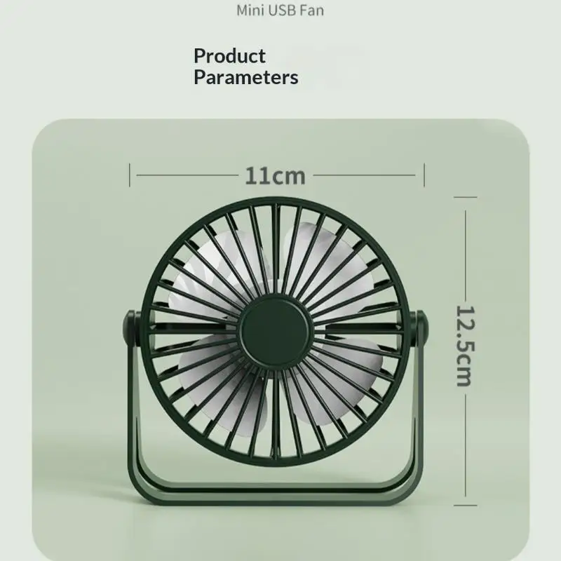 Portable Mini USB Fan Quiet Cooling 1 Set for Office Use and Student Efficiency