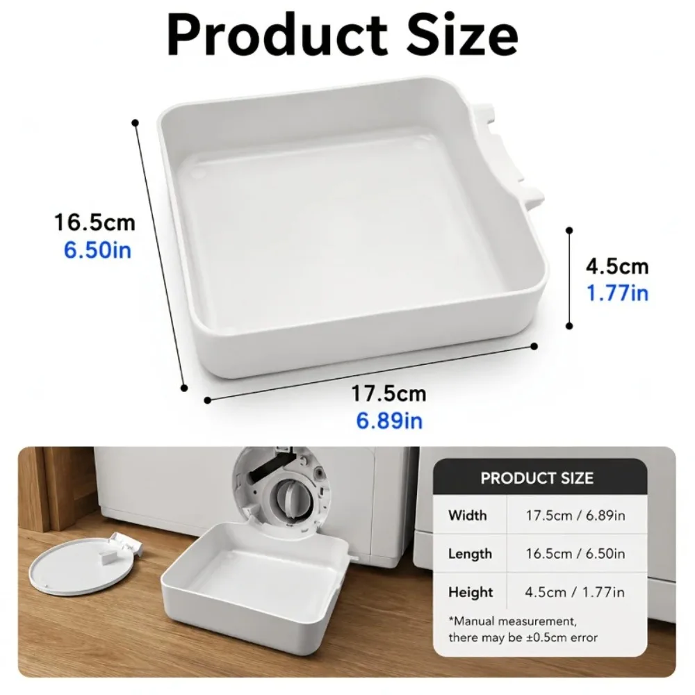 3/1PCS Washing Machine Drainage Tray Drain Funnel Drip Tray for Cleaning Lint Filters Water Catch Tray Stops Floor Spills