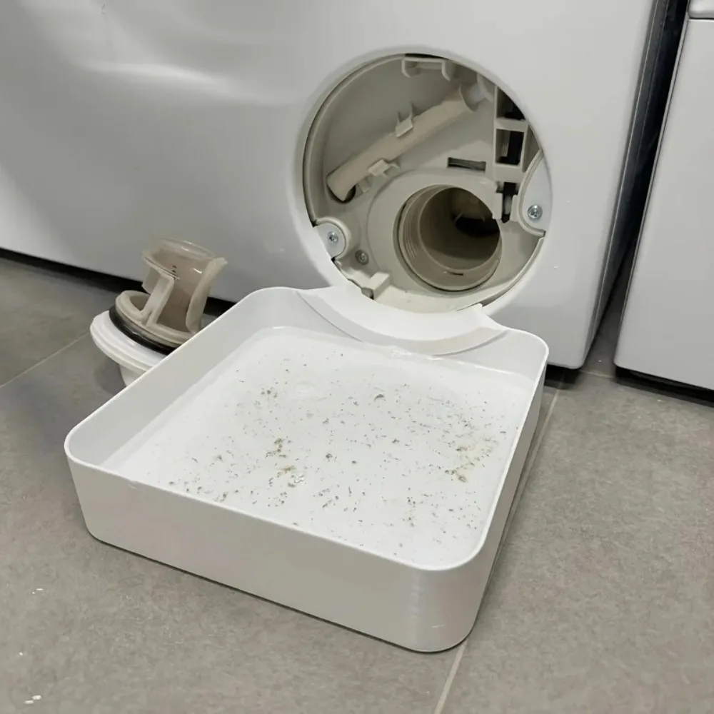 3/1PCS Washing Machine Drainage Tray Drain Funnel Drip Tray for Cleaning Lint Filters Water Catch Tray Stops Floor Spills