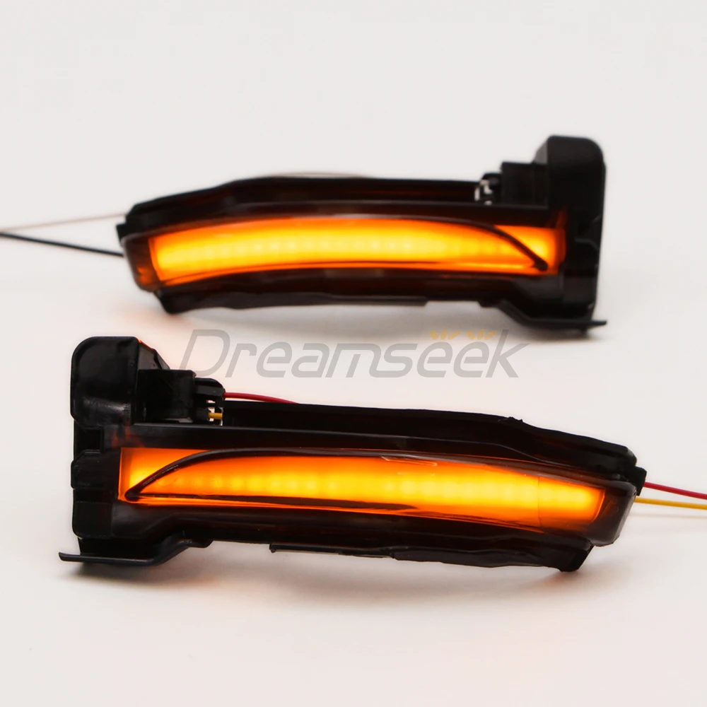Smoke Lens LED Rearview Mirror Light Turn Signal Lamp for Ford Escape Kuga CX482 2020 2021 2022 Dynamic Yellow Indicator Blinker