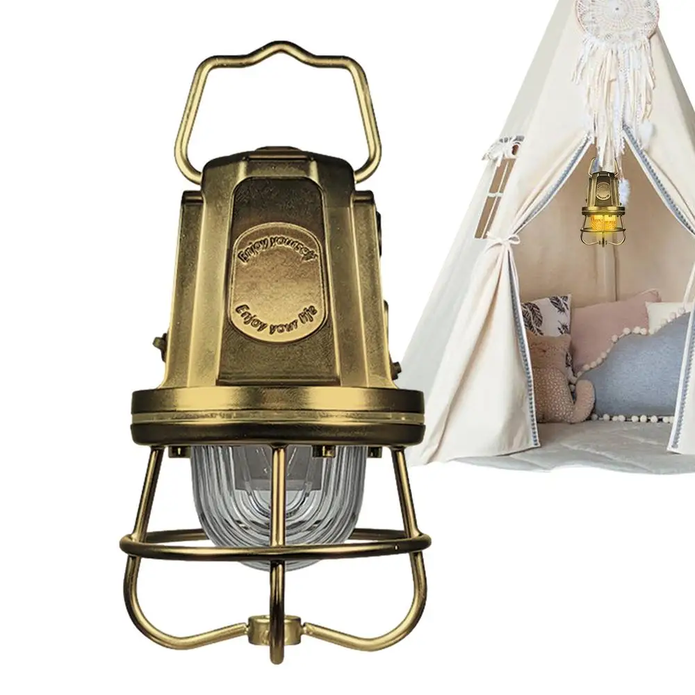 Outdoor Camping Lights Vintage Rechargeable Long Battery Life Camp Lighting with Adjustable Lighting Modes for Living Room