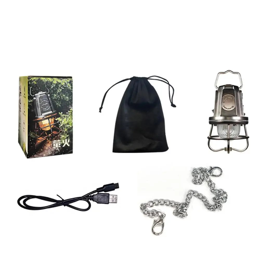 Outdoor Camping Lights Vintage Rechargeable Long Battery Life Camp Lighting with Adjustable Lighting Modes for Living Room