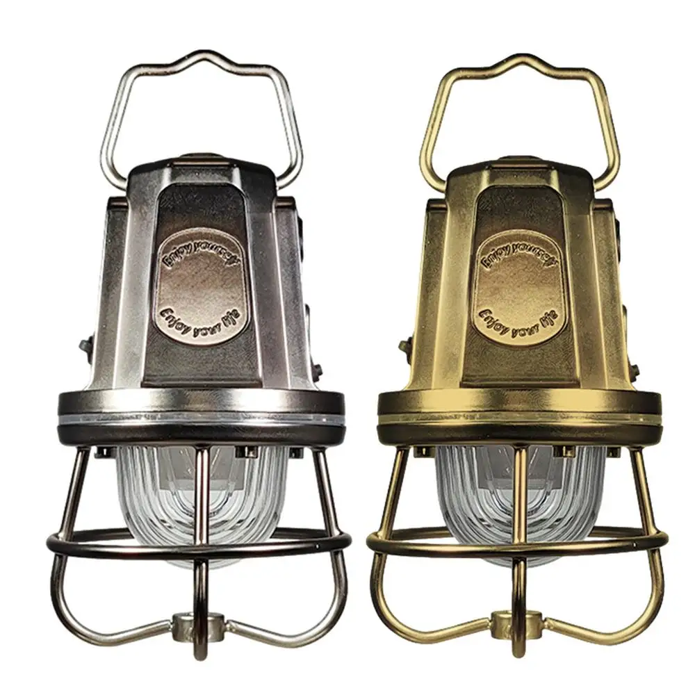 Outdoor Camping Lights Vintage Rechargeable Long Battery Life Camp Lighting with Adjustable Lighting Modes for Living Room