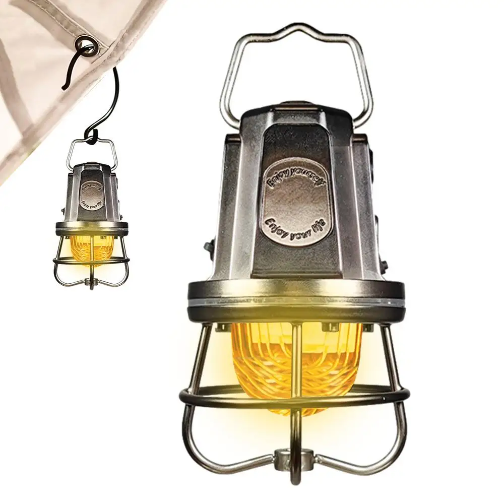 Outdoor Camping Lights Vintage Rechargeable Long Battery Life Camp Lighting with Adjustable Lighting Modes for Living Room