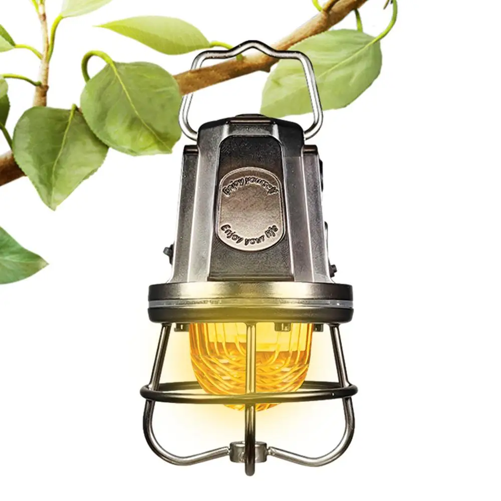 Outdoor Camping Lights Vintage Rechargeable Long Battery Life Camp Lighting with Adjustable Lighting Modes for Living Room