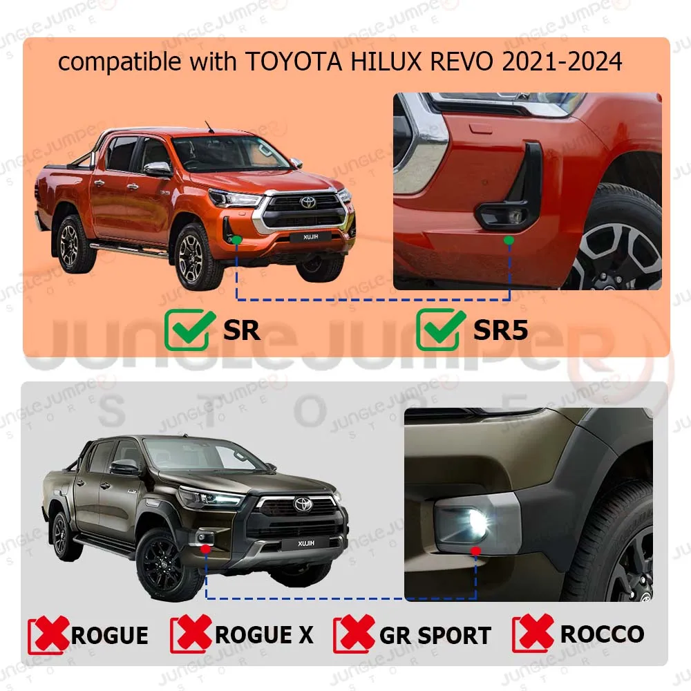 Fender Flares Wheel Arch For Toyota Hilux Revo ROCCO SR SR5 2015-2023 N80 Offroad 12MM Wheel Arch OEM-Style Car Accessories