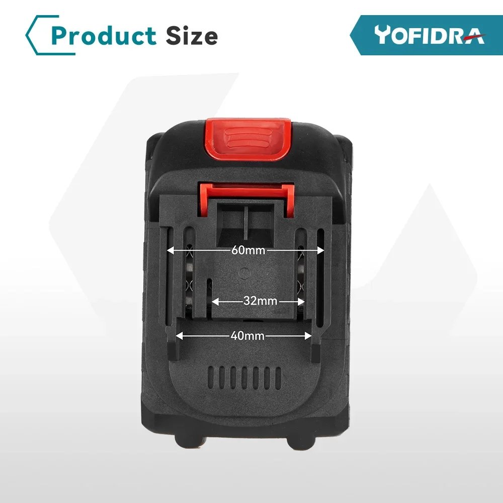 YOFIDRA 26mm Brushless Electric Hammer Electric Pick Impact Drill Multi-function Cordless Rotary Tool For Makita Battery Pin