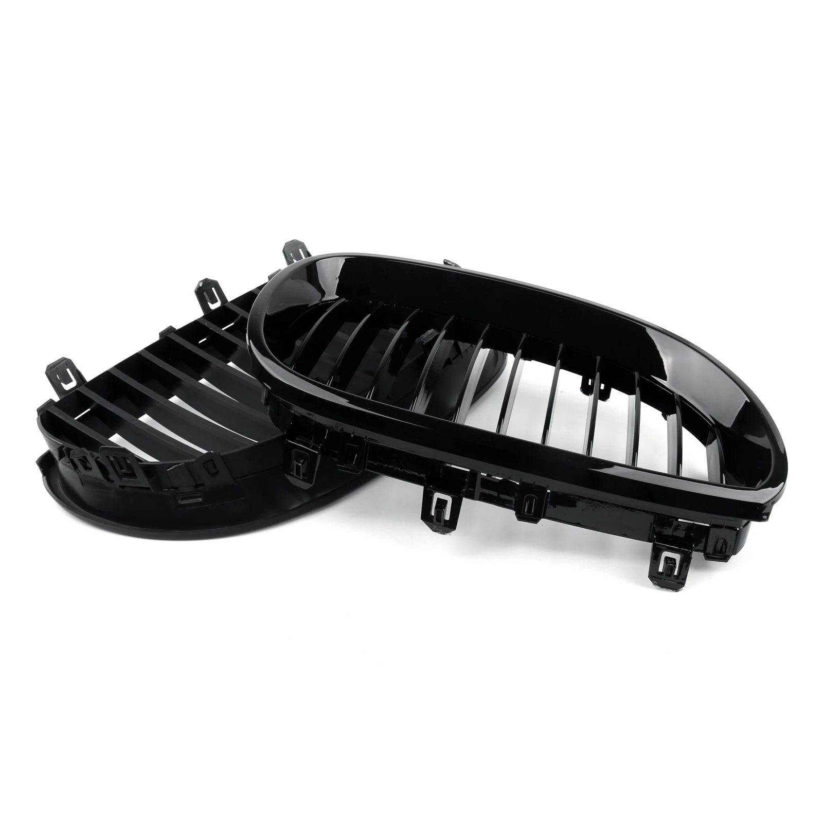 Artudatech Front Replacement Gloss Black Kidney Grille For BMW E60 E61 5 Series 2003-2010