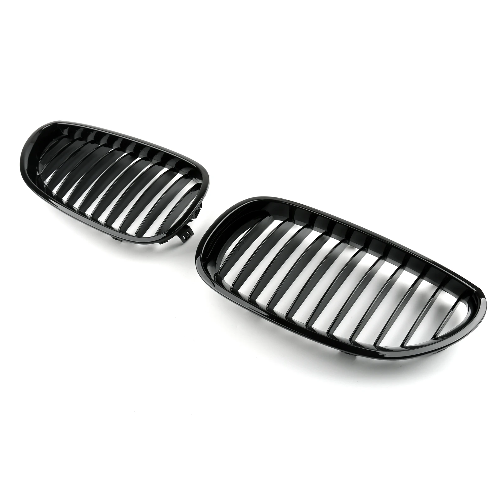 Artudatech Front Replacement Gloss Black Kidney Grille For BMW E60 E61 5 Series 2003-2010