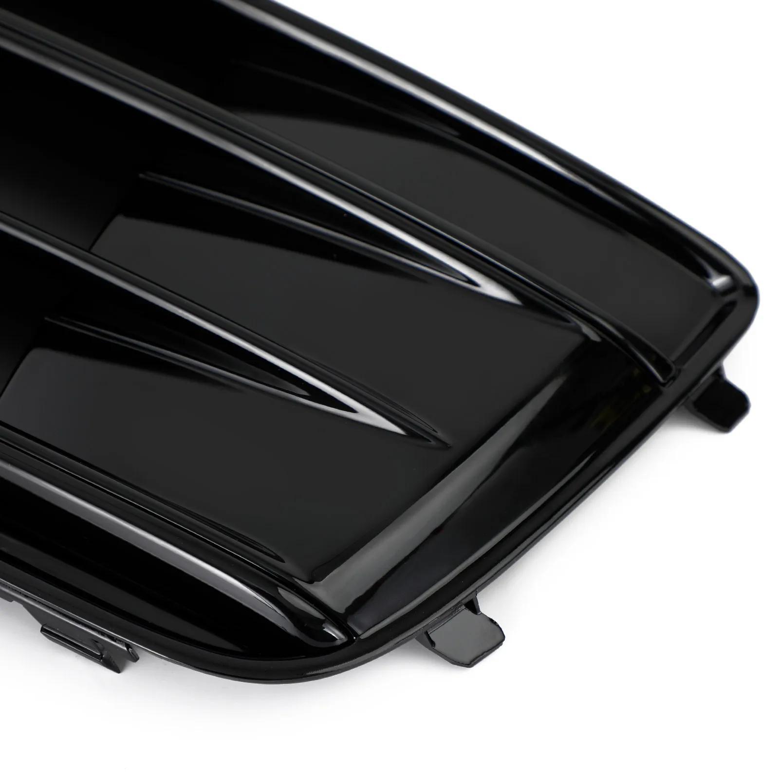 Artudatech 2PCS Front Bumper Cover Grille Bezel Insert Fit for Audi Q5 2018 2019 2020 2021 2022 Gloss Black