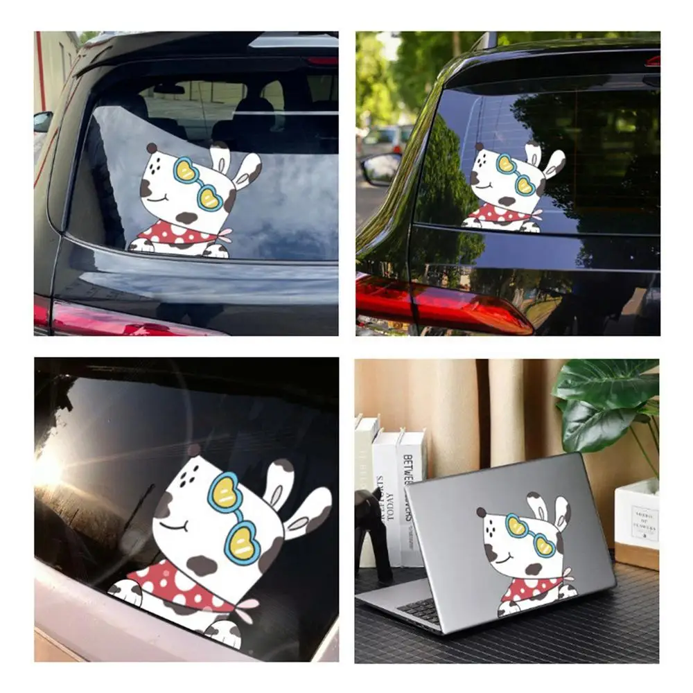 Dog Peeking Car Decal Car Window Decal Humorour Peep Animal Decorative Stickers For Wall Snowboard Motorcycle Computer