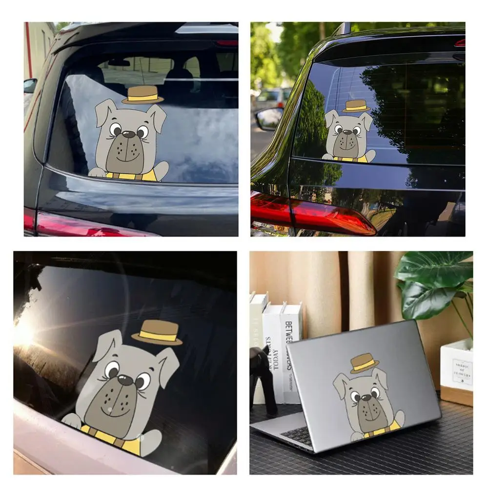 Dog Peeking Car Decal Car Window Decal Humorour Peep Animal Decorative Stickers For Wall Snowboard Motorcycle Computer