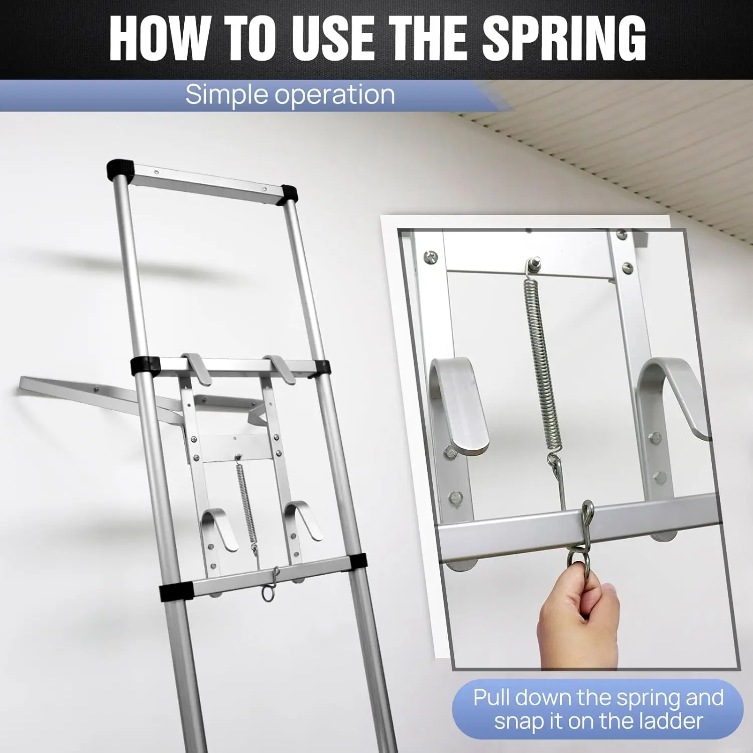 DayPlus V-Shaped Ladder Bracket Tool Ladder Accessory Bracket Stabiliser For Corners, Walls, Windows, Trees