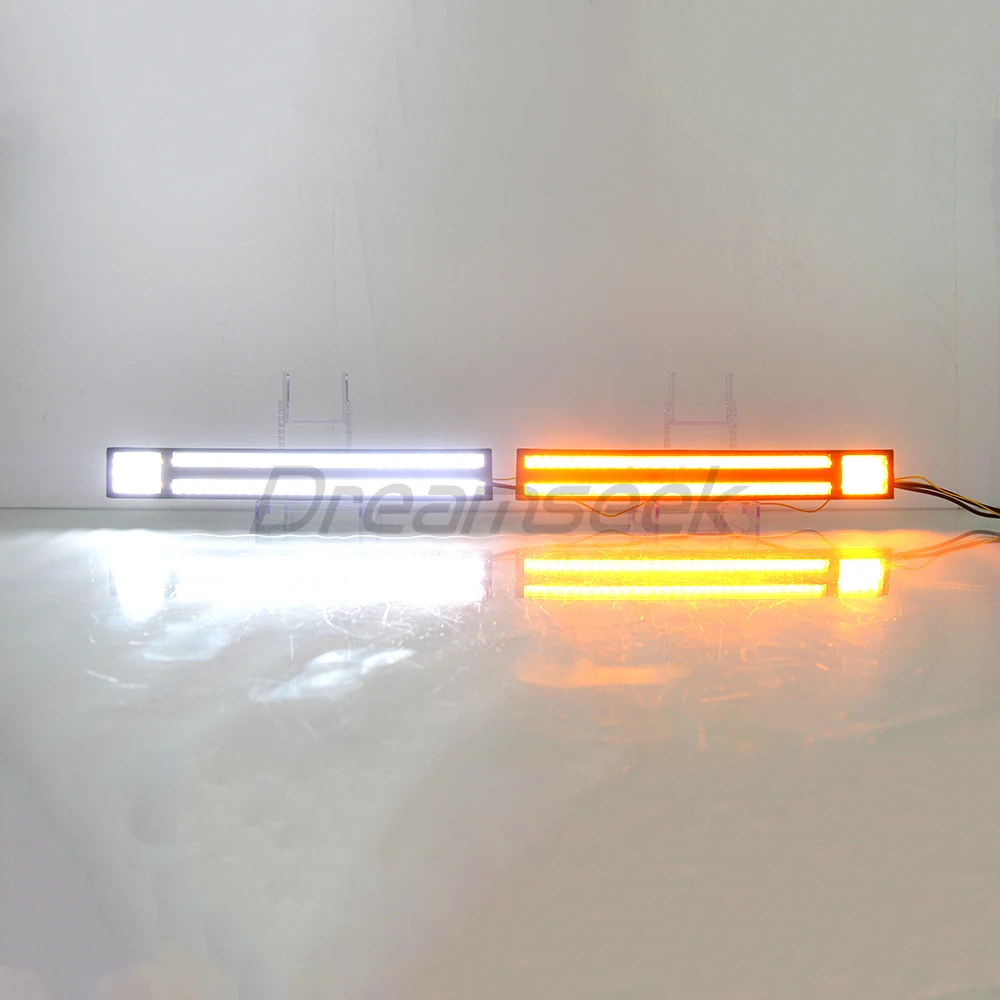 LED DRL Daytime Running Light for Toyota Land Cruiser Prado J250 LC250 2024+ Fog Lamp w/ Sequential Dynamic Turn Signal Daylight