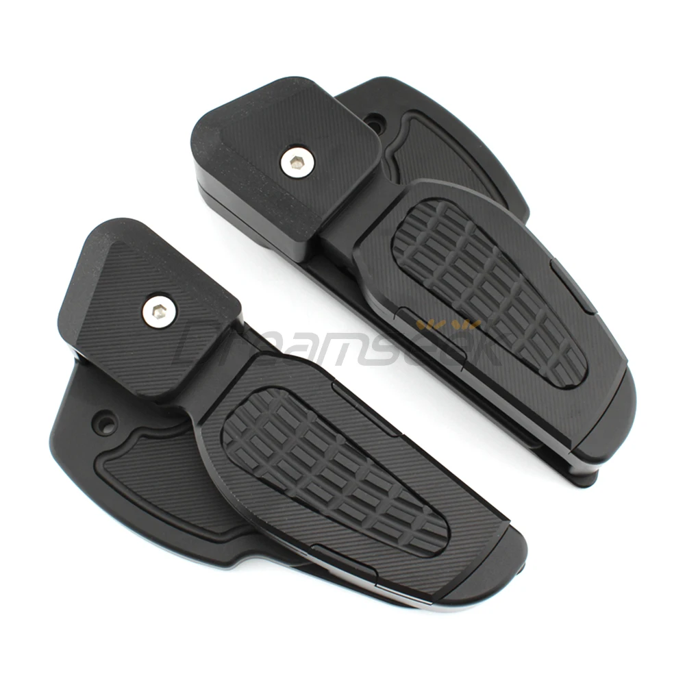Rear Foot Pedal Passenger Footpegs Rest for Vespa Primavera Sprint 125 150 2017-2022 Motorcycle Foldable Footrests Peg Black CNC