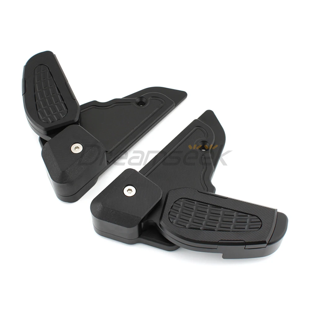 Rear Foot Pedal Passenger Footpegs Rest for Vespa Primavera Sprint 125 150 2017-2022 Motorcycle Foldable Footrests Peg Black CNC