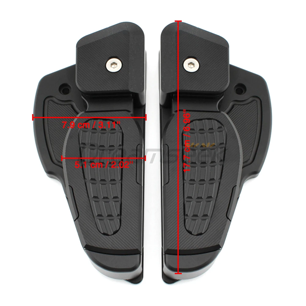 Rear Foot Pedal Passenger Footpegs Rest for Vespa Primavera Sprint 125 150 2017-2022 Motorcycle Foldable Footrests Peg Black CNC