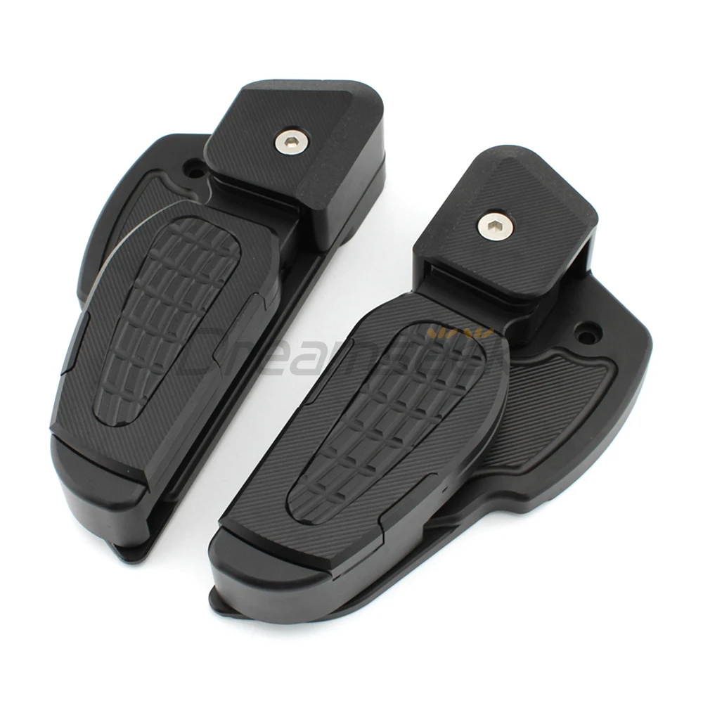 Rear Foot Pedal Passenger Footpegs Rest for Vespa Primavera Sprint 125 150 2017-2022 Motorcycle Foldable Footrests Peg Black CNC