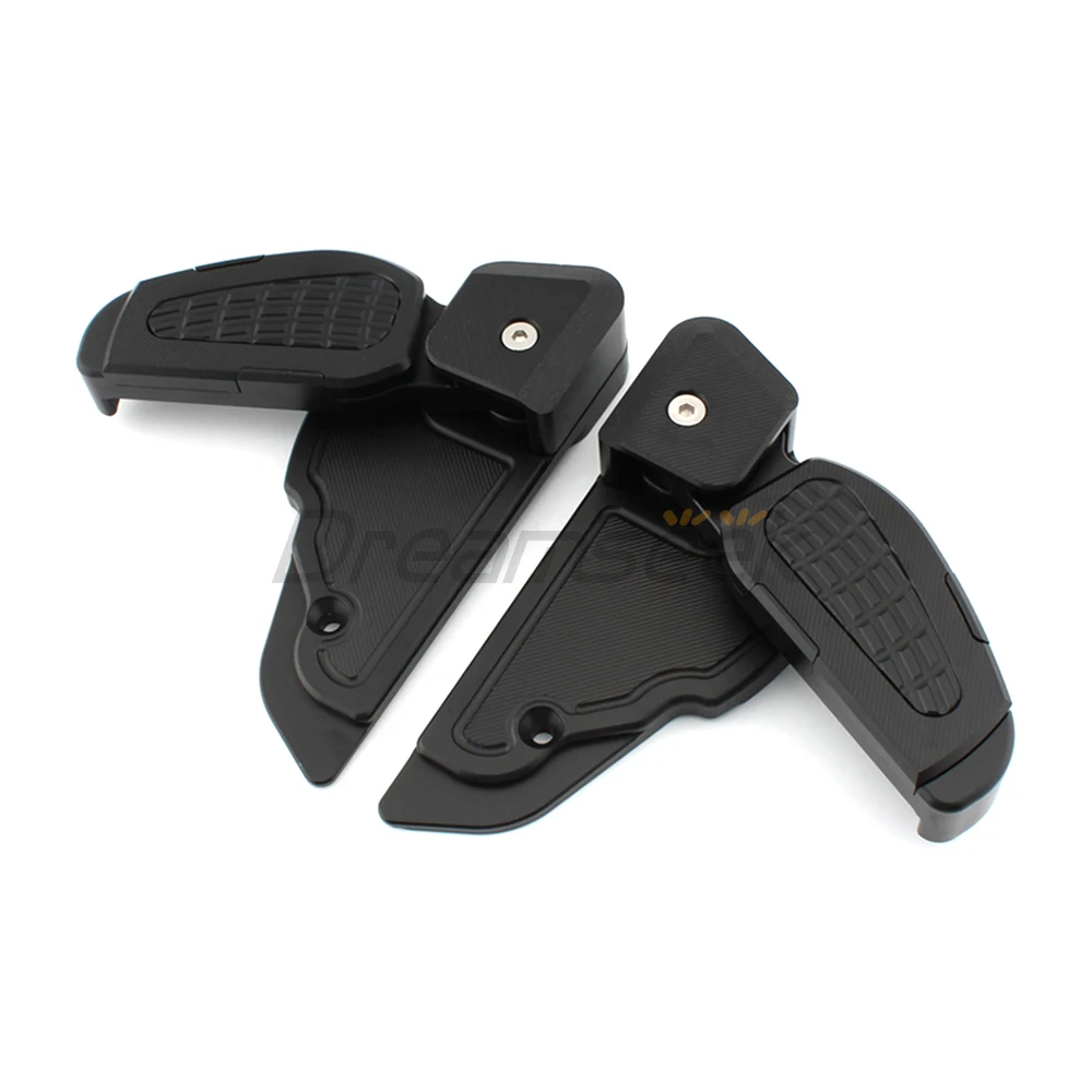 Rear Foot Pedal Passenger Footpegs Rest for Vespa Primavera Sprint 125 150 2017-2022 Motorcycle Foldable Footrests Peg Black CNC
