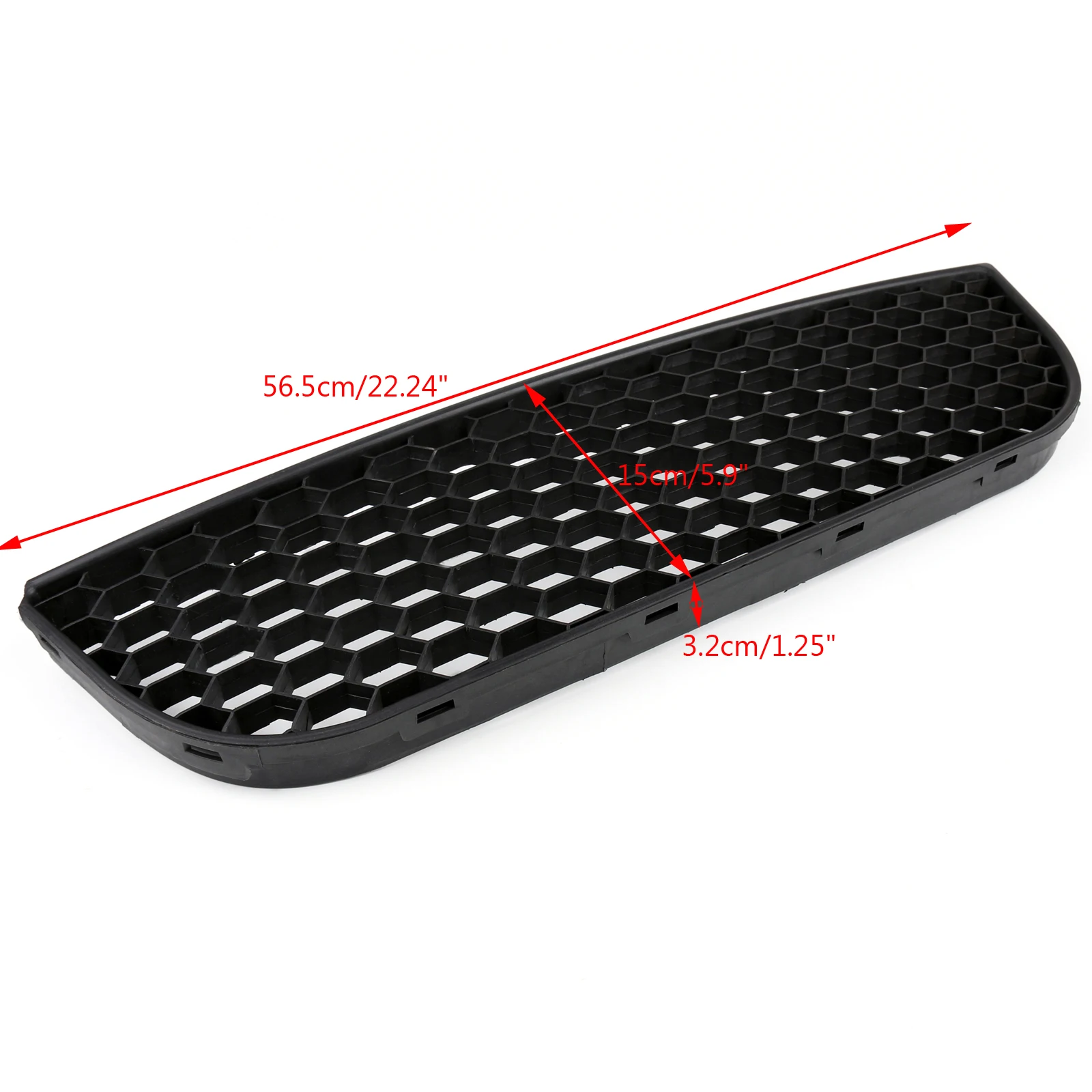 Artudatech Honeycomb Style Front Center Lower Bumper Grille Fit for VW Polo 9N3 GTI 2005-2009