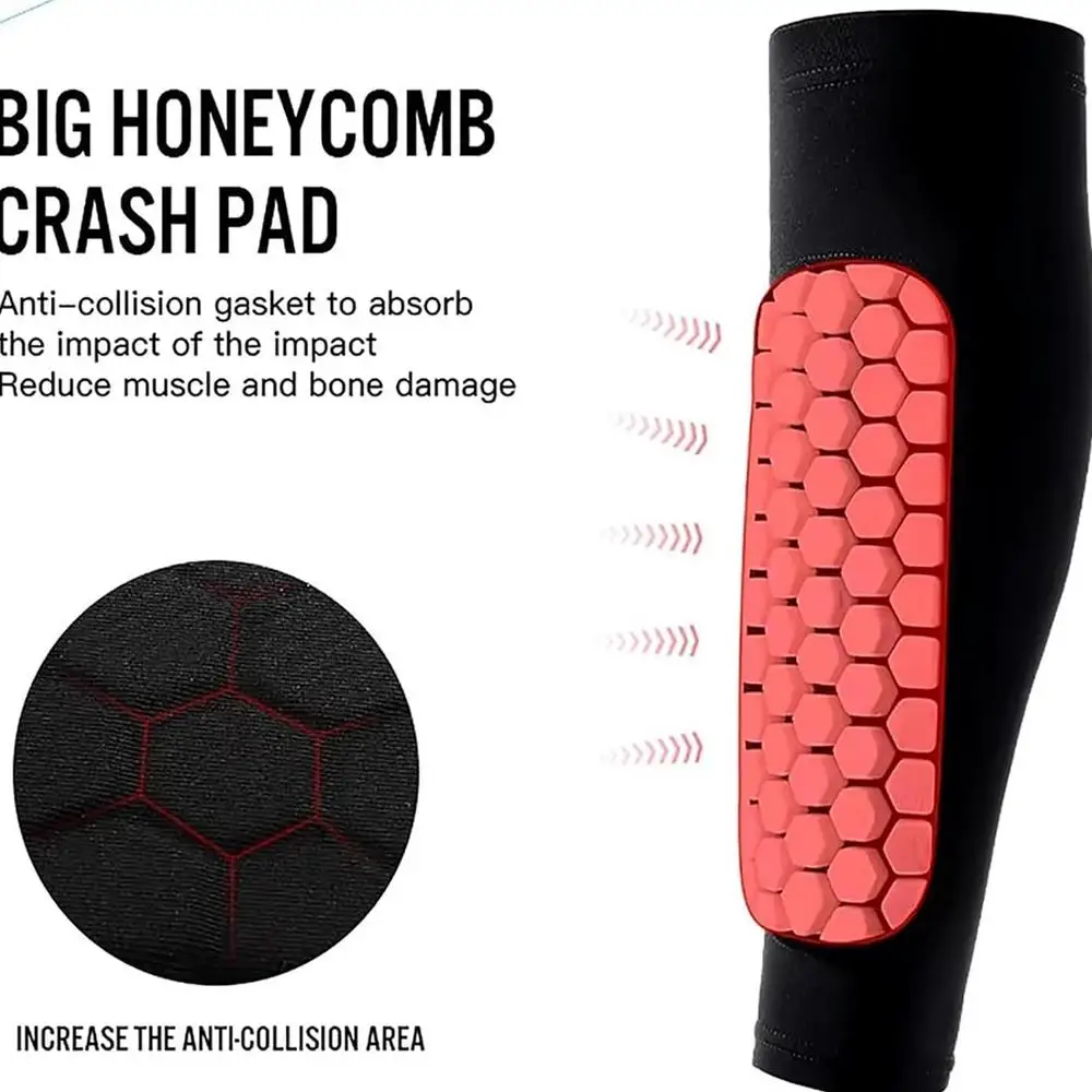 Ski Shin Pads Honeycomb Ski Shin Defender Shin Guards Breathable Shin Defender Ski Shin Pads Skiing Shin Guard For Ski Boots