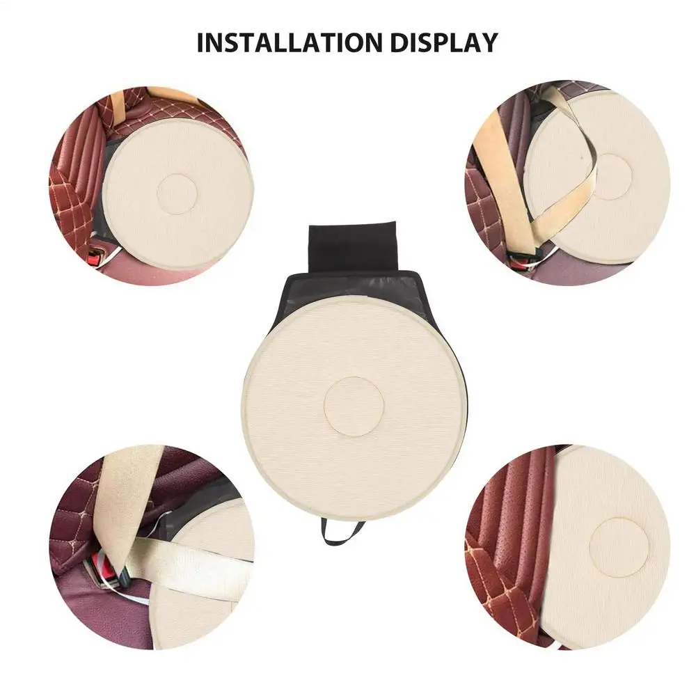 360 Swivel Seat Cushion Car Seat Aid Chair Seat Revolving Cushion Rotation Auto Memory Foam Pad Mat For Elderly Pregnant Woman