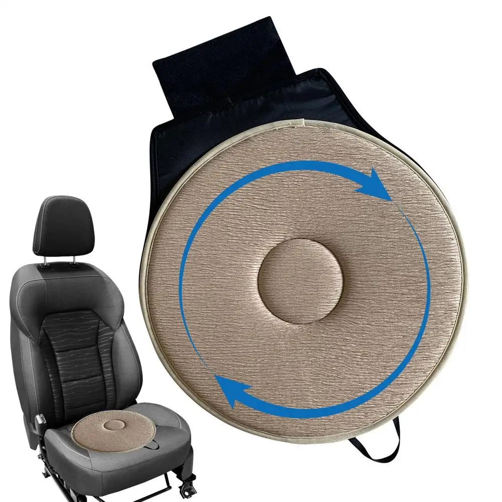 360 Swivel Seat Cushion Car Seat Aid Chair Seat Revolving Cushion Rotation Auto Memory Foam Pad Mat For Elderly Pregnant Woman