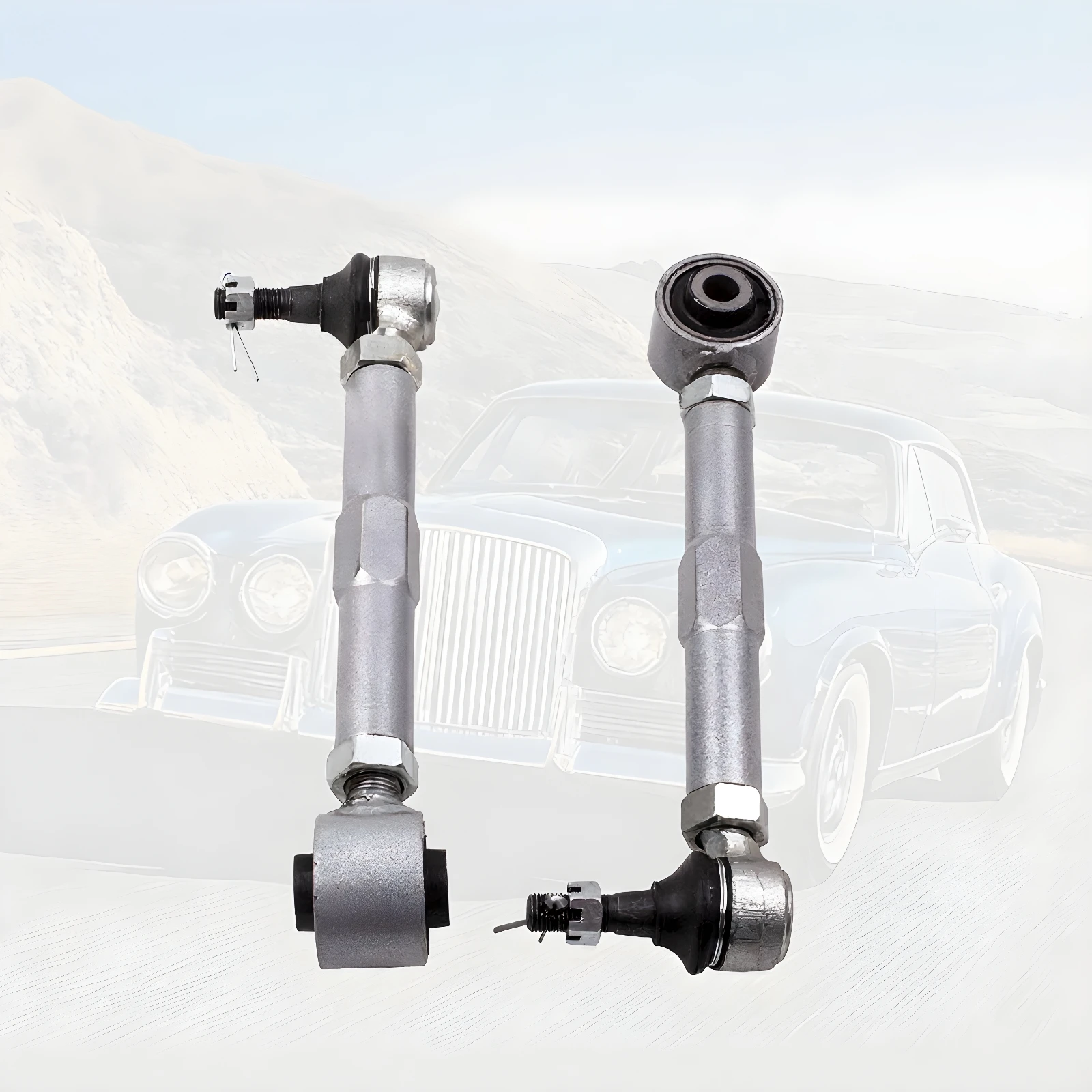 Rear Toe Control Arms Kit Adjustable for Lexus IS300 2001-2005 for GS300 1998-2005 Silver Steel New