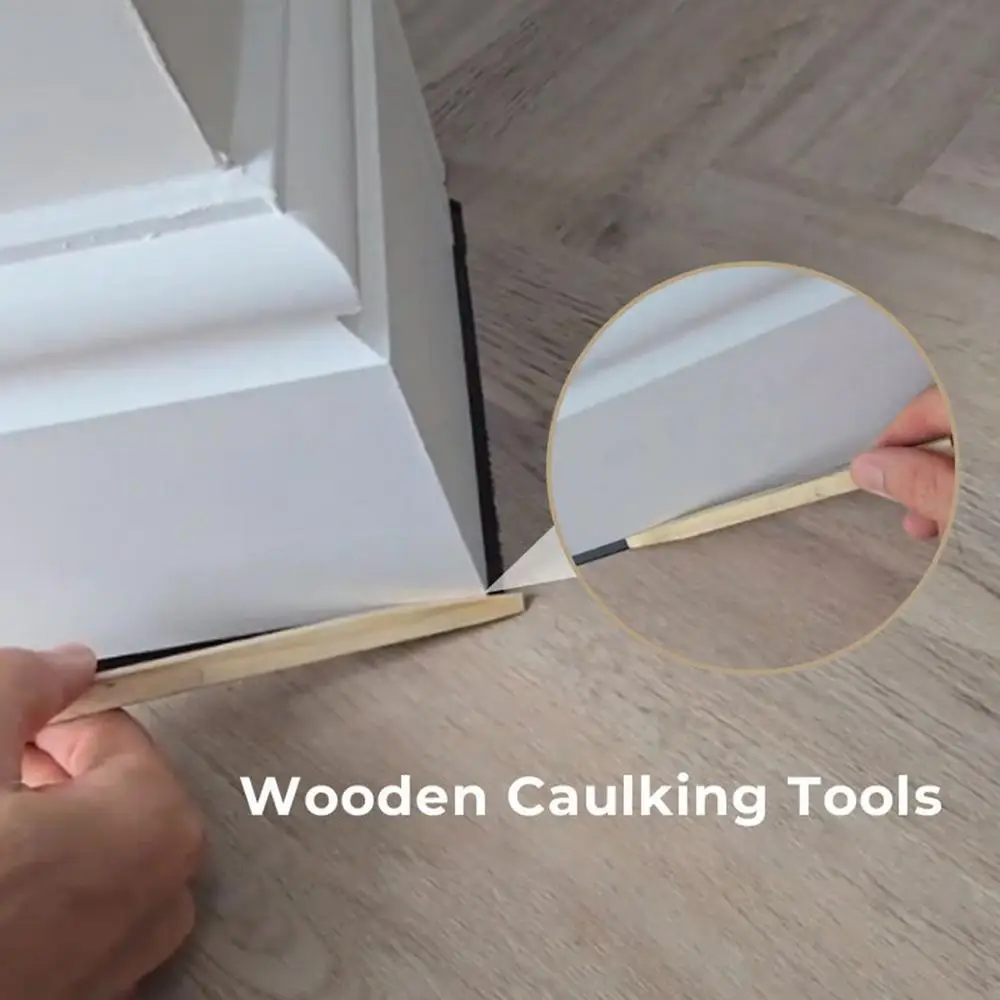 Caulk Finishing Tool Wooden Caulking Spatul Sealant Finishing Tool Portable Caulking Smoothing Applicator Sealant Smoothing Tool
