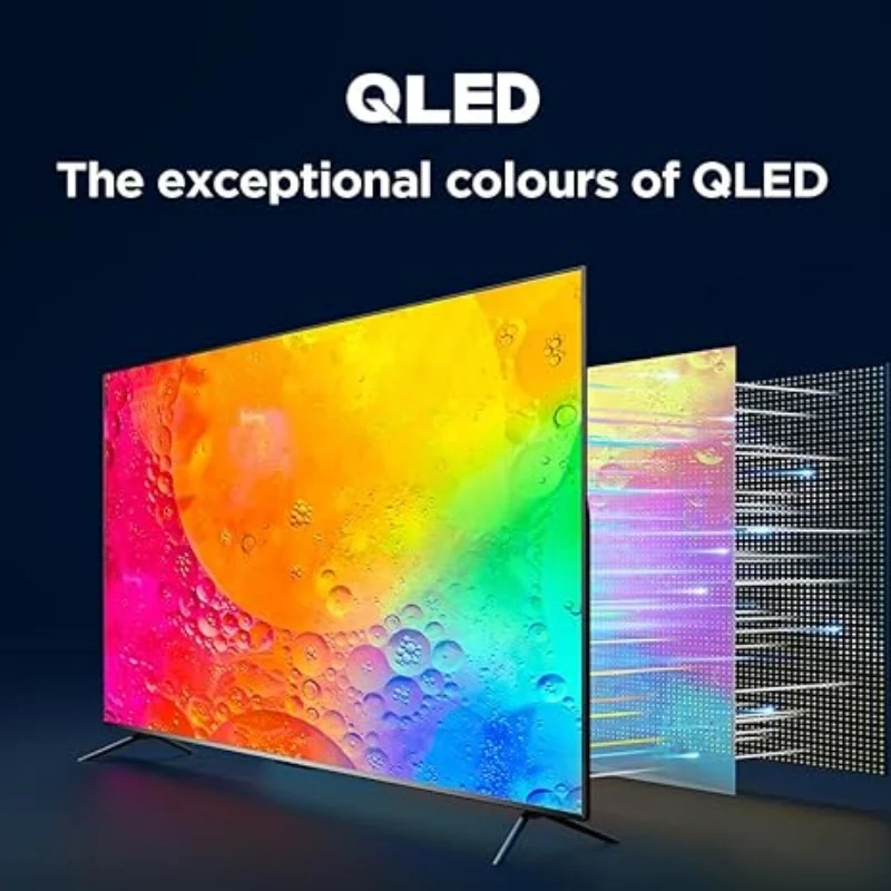 TCL New Launch 65RC650K 65-inch QLED Pro Television, 4K Ultra HD, Roku TV (Smart TV with Dolby Vision & Audio, HDR 10+