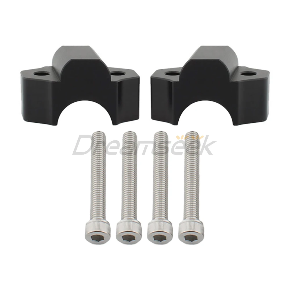 Handlebar Riser Clamp Mount for Yamaha MT-09 2015-2020 XSR900 2016-2024 Yamaha XT1200Z Super Tenere 2010-2024 Adapter Black