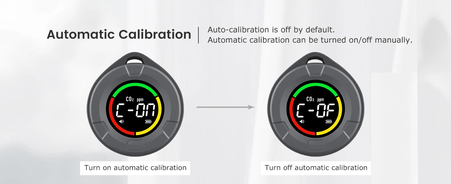 INKBIRD Portable CO2 Detector, Mini Indoor CO2 Monitor, NDIR Sensor with Full Color LCD Auto Calibration, for Home Office Travel