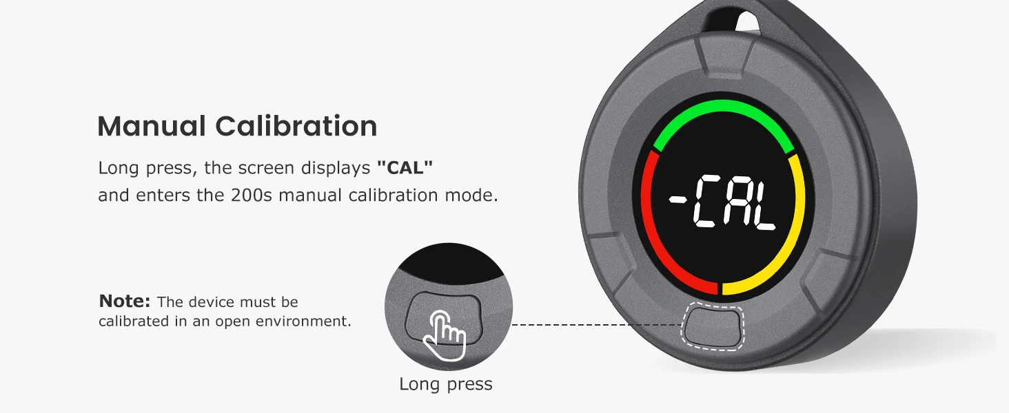 INKBIRD Portable CO2 Detector, Mini Indoor CO2 Monitor, NDIR Sensor with Full Color LCD Auto Calibration, for Home Office Travel