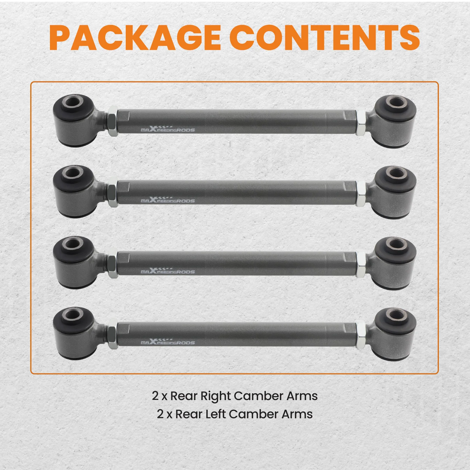 4x Rear Camber Control Arm Toe For Honda Accord 2003-07 for Acura TSX 2004-2008