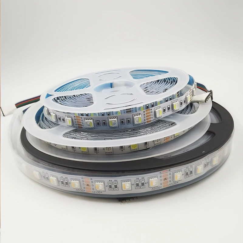 DC 24V 5050 SMD Led Strip RGBW RGBWW 4 color in 1 led chip 60Leds/m 5M 300leds Waterproof IP30/65/67 flexible LED Strip light