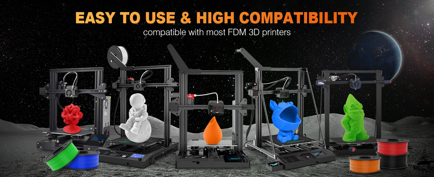 JAYO 4.4KG 3D PETG/PETG Transparent Filament 1.75mm Filament For Bambu FDM 3D Printer PETG Neatly Wound 3D Printing Material