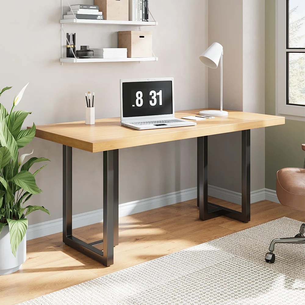 Livingandhome Height Metal Table Legs Furniture Accessories Anti-slip Black Iron Table Leg Round Metal Table Legs