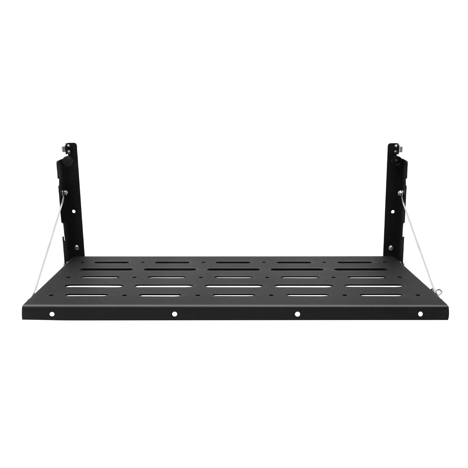 Portable Folding Table Tailgate Table Black Metal Foldable Tailgate Table Dining Table 60×31cm for 07-17 Jeep Wrangler JK