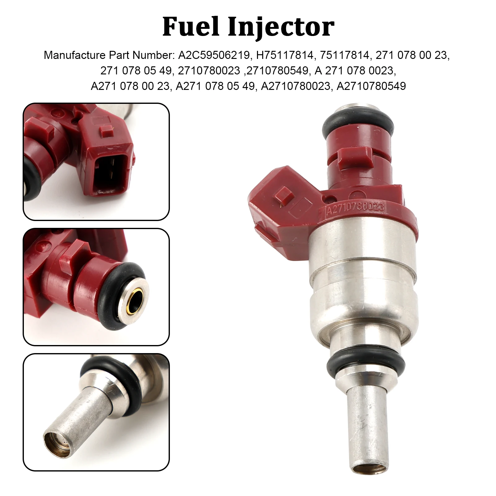 Artudatech 1PCS Fuel Injector A2710780023 Fit Mercedes Benz C-Class CLK-Class 1.8L