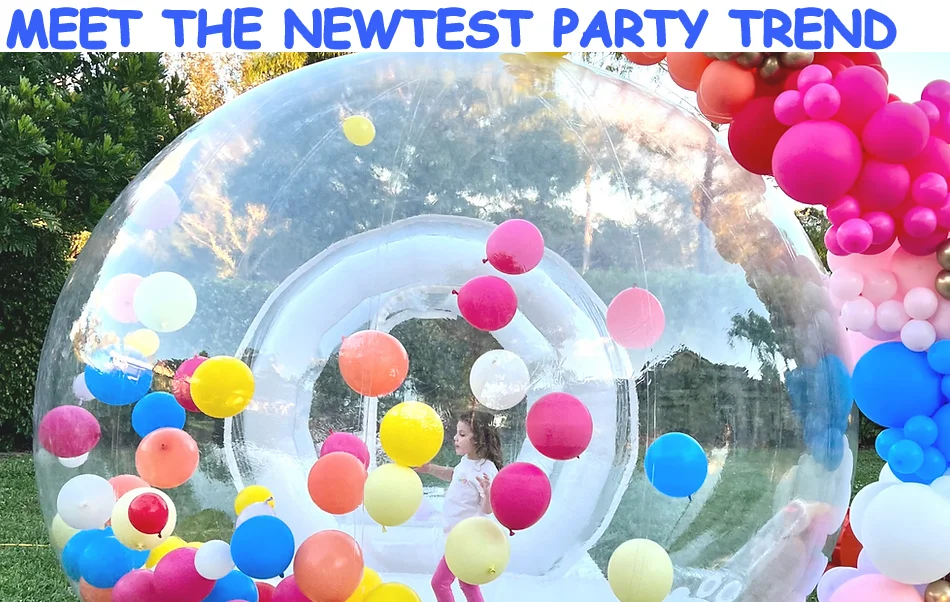 UK and US warehouse clearance sale! New inflatable bubble house with tent transparent dome, suitable for children's party PVC
