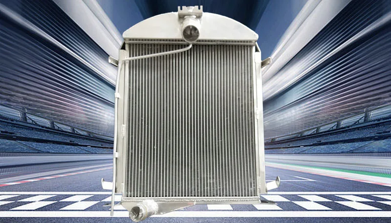 For Ford model A 3.3L 1928 1929 No Coolant Lost 28 29 Aluminum Radiator+fan MT