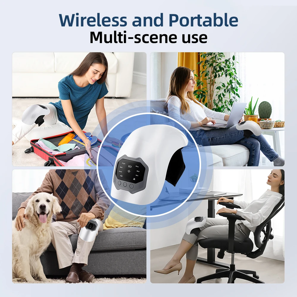 Smart Knee Massager Hot Compress Knee Relaxing Massager Infrared Heating Vibration Knee Pain Relief Elbow Shoulder Massager