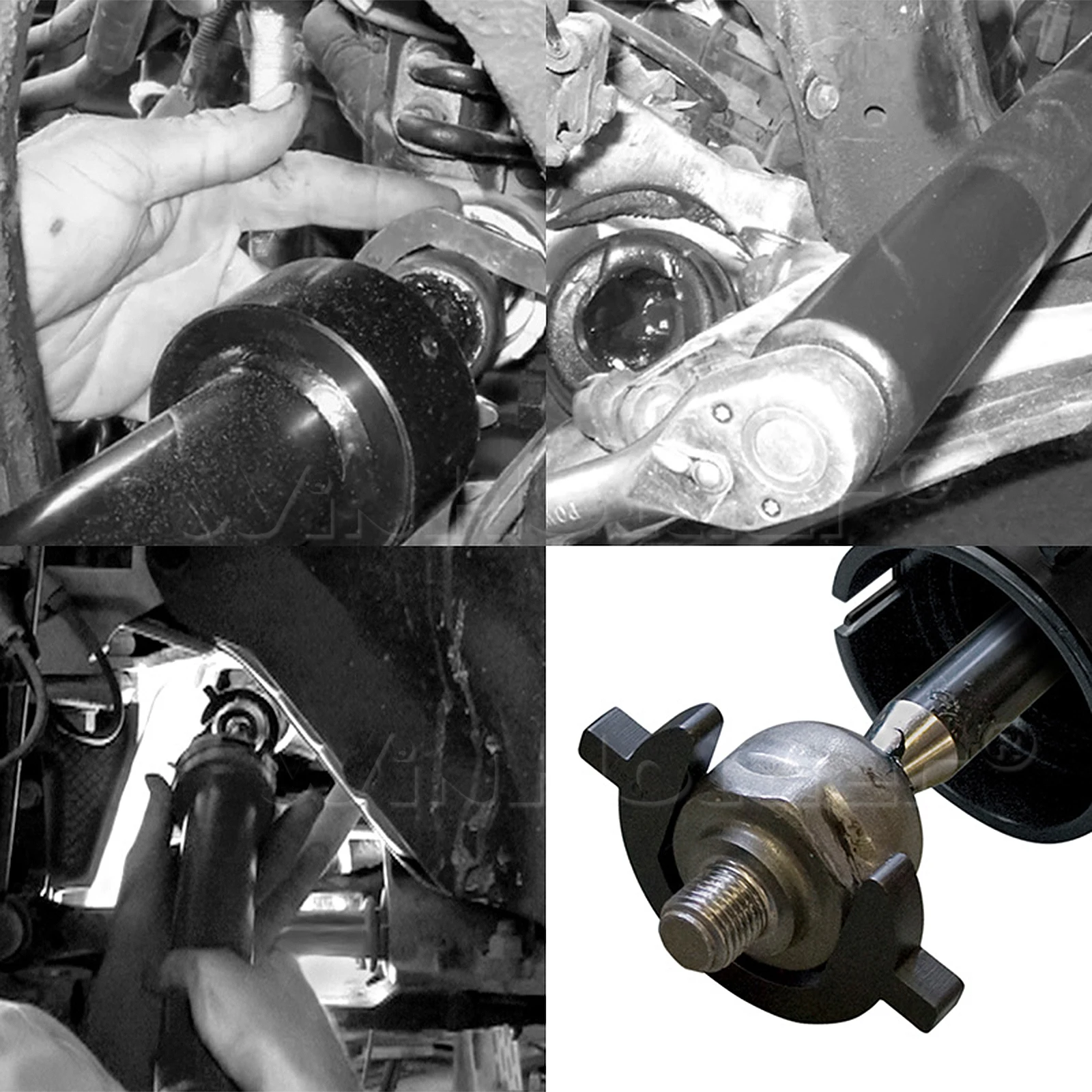 13PCS Inner Tie Rod Removal Installation Tool Set 1/2'' Drive Adapters Removal Tie Rod Tool For Cars Trucks with Blue Case