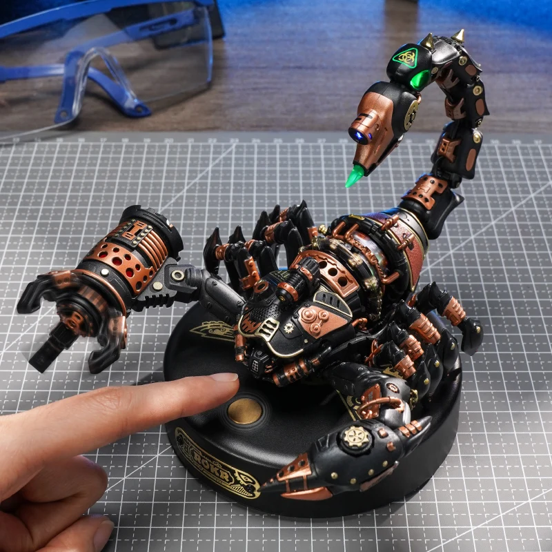Robotime Rokr 3D Assembly Building Block Sets - Emperor Scorpion Beetles Golden Coin Turtle - 4Kinds of Plastic Puzzles MI Serie