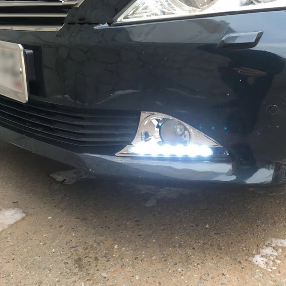 LED DRL Fog Lamp for Toyota Camry 2012-2014 / Aurion 2012 2013 2014 2015 2016 2017 2018 19 Daytime Running Light W/ Turn Signal